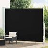 vidaXL Tenda Laterale Retrattile per Patio 220x300 cm Nera