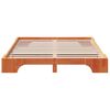 vidaXL Struttura del letto Marrone cerato 150 x 200 cm Pino massello