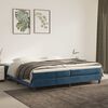 vidaXL Struttura Letto a Rete a Molle Blu Scuro 200x200 cm in Velluto