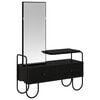 vidaXL Tavolo da Trucco con cassetto Rovere Nero Legno ingegnerizzato