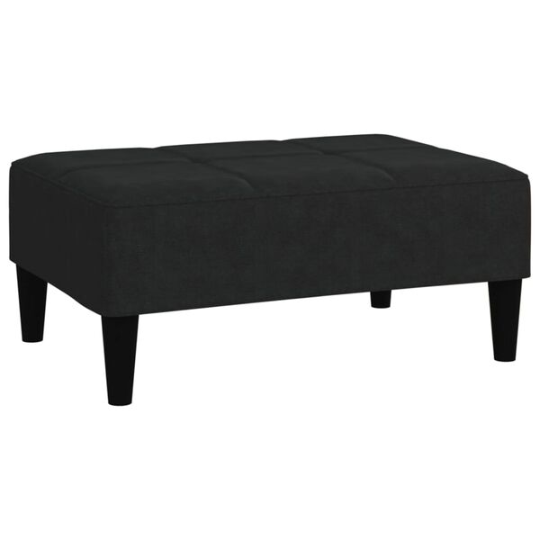 vidaXL Sgabello Nero in Tessuto in Microfibra