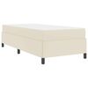 vidaXL Struttura del letto con materasso Crema 80 x 200 cm Tessuto