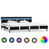 vidaXL Giroletto con LED Nero in Similpelle 180x200 cm