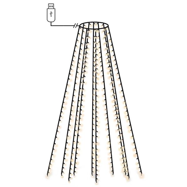 vidaXL Rete di Luci per Albero di Natale con 300 LED 300 cm