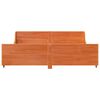 vidaXL Letto senza Materasso Marrone Cera 180x200 cm in Legno di Pino