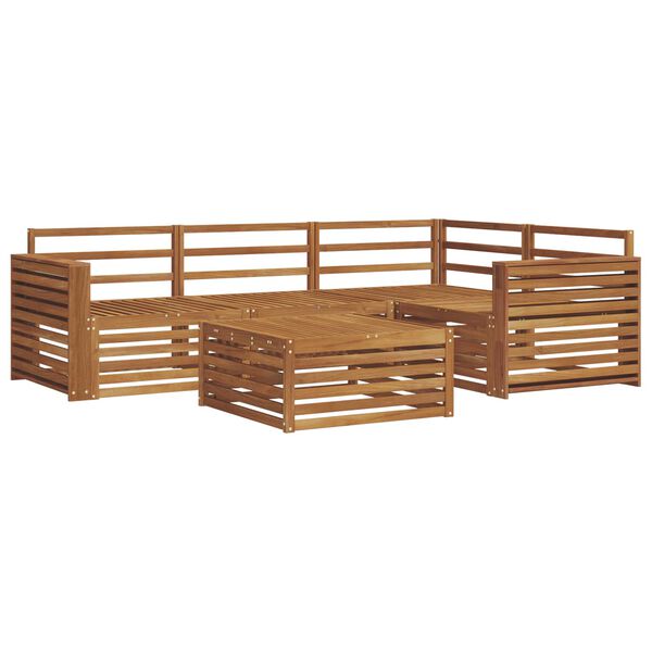 vidaXL Set di divani da esterno 5 pcs Naturale