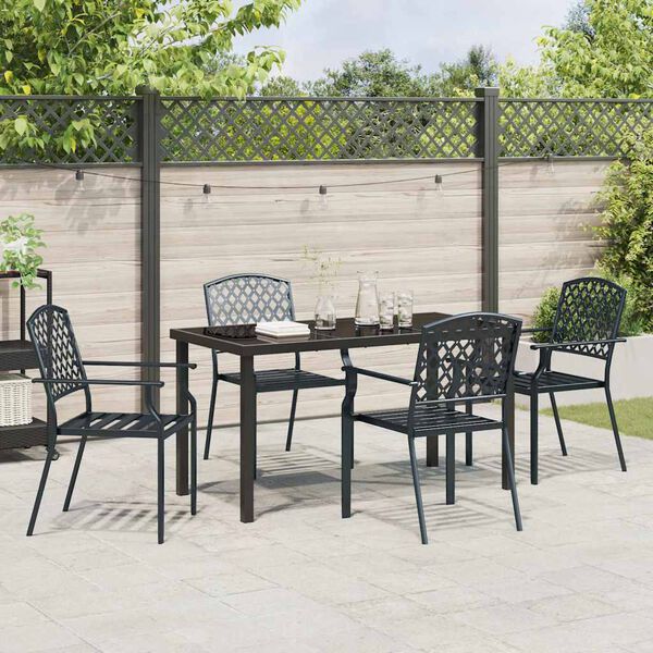 vidaXL Set da Pranzo per Giardino 5 pcs Antracite