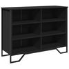 vidaXL Credenza Nera 101x35,5x74,5 cm in Legno Multistrato