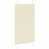 vidaXL Tenda Plissettata Crema 70x150 cm Larghezza Tessuto 69,4 cm