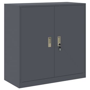 vidaXL Armadio Antracite 90 x 40 x 90 cm Acciaio
