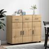 vidaXL Credenza con lo scaffale Rovere artigianale 88,5 x 30,5 x 73 cm