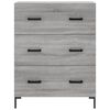 vidaXL Credenza Grigio Sonoma 69,5x34x180 cm in Legno Multistrato