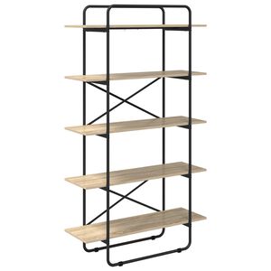 vidaXL Libreria 5 livelli 100 x 35 x 175,5 cm PB Rovere Sonoma