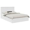 vidaXL Letto con Contenitore Bianco 140 x 190 cm Legno ingegnerizzato