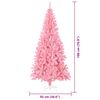 vidaXL Albero di Natale con 300 LED con supporto Rosa 180 cm PVC