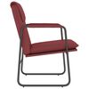 vidaXL Sedia Lounge Rosso Vino 55x64x80 cm in Similpelle