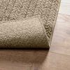 vidaXL Tappeto ZIZUR Beige 120x120 cm Aspetto Iuta Interni ed Esterni