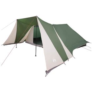 vidaXL Tenda Tipi 12 persona Verde taffet&agrave;