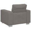 vidaXL Divano Sedia Grigio Chiaro 100x77x82 cm Tessuto di Velluto a Coste