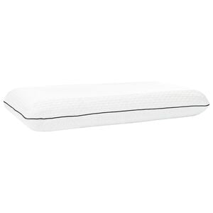 vidaXL Cuscino da Letto Tinta unita Bianco 80 x 40 x 12 cm Schiuma Gel