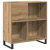 vidaXL Mobile porta vinili rovere artigianale 84,5 x 38 x 89 cm