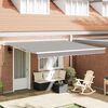 vidaXL Tenda da Sole Grigio chiaro 400 x 350 x 165 cm