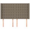 vidaXL Testiera ad Orecchio Tortora 147x16x118/128 cm in Tessuto