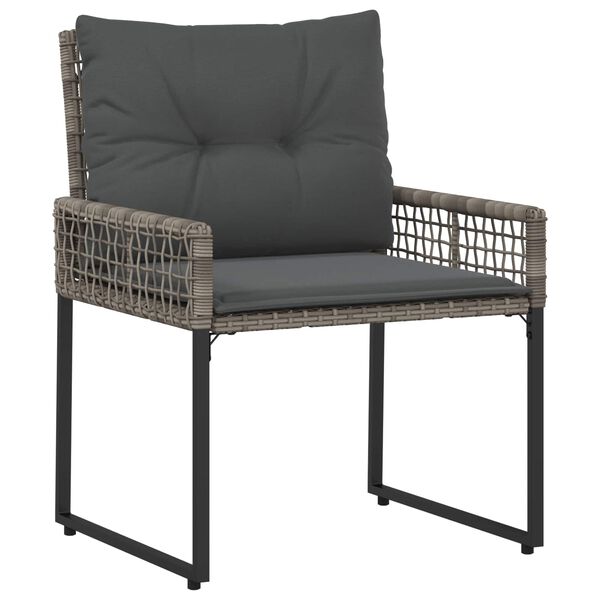 vidaXL Set di Mobili da Esterno con cuscino 3 pcs Grigio