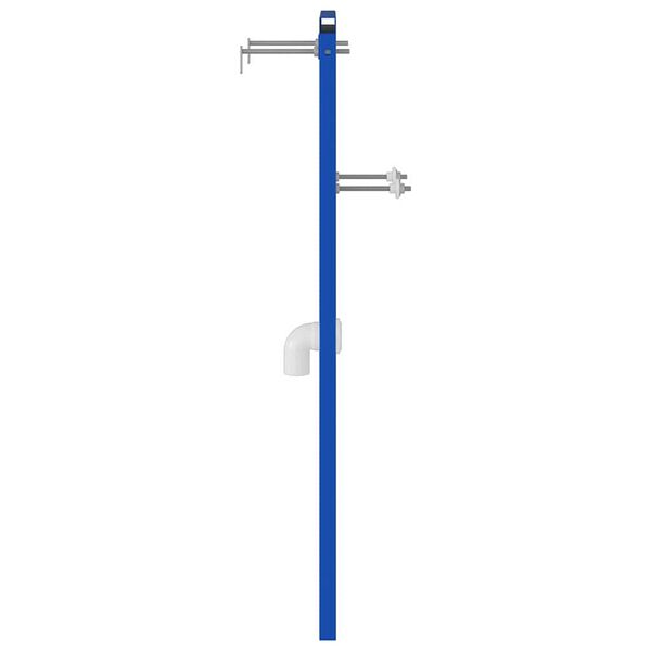 vidaXL Supporto da parete per bagno Blu 50 x 3 x 112 cm