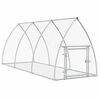 vidaXL Conigliera Argento 105x300x120 cm in Acciaio Zincato