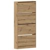 vidaXL Mobile per scarpe 80 x 21 x 163,5 cm Legno multistrato