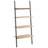 vidaXL Scaffale Pendente 4 Livelli Marrone Chiaro e Nero 64x34x150,5cm