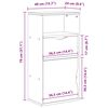 vidaXL Armadietto Laterale con Cassetto ODDA 40x24x79 cm Legno di Pino