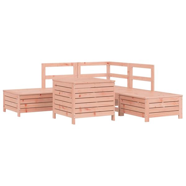 vidaXL Set Divani da Giardino 6 pz in Legno Massello Abete Douglas