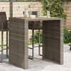 vidaXL Tavolo Bar da Giardino Piano in Acacia 105x80x110 cm Polyrattan