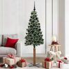 vidaXL Albero di Natale snodato con 300 LED Verde e Bianco 180 cm
