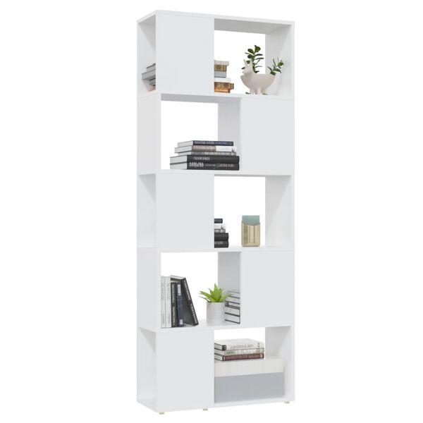 vidaXL Libreria/Divisorio Bianco 60x24x155 cm in Truciolato