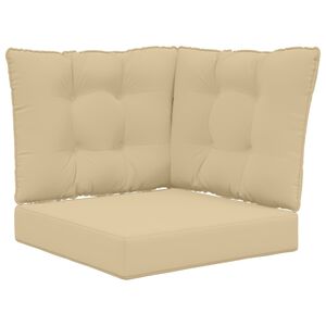 vidaXL Cuscino per divano da esterno Poliestere Beige 50,5 x 50,5 cm