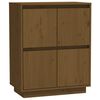 vidaXL Credenza Marrone Ambra 60x34x75 cm in Legno Massello di Pino