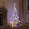 vidaXL Albero di Natale con 160 LED Multicolore 150 cm Acrilico
