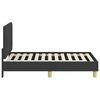 vidaXL Struttura letto per bambini con testata Nero 70 x 140 cm