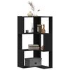 vidaXL Libreria Rovere Nero 50 x 50 x102 cm