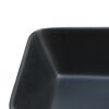 vidaXL Lavabo Appoggio Nero Marrone Rettangolare 46x35,5x13cm Ceramica