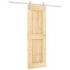vidaXL Porta scorrevole Naturale e Bianco 70 x 210 cm