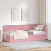 vidaXL Cornice del letto ad angolo Rosa 80 cm x 200 cm Velluto