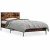 vidaXL Giroletto Rovere Fumo 75x190 cm in Legno Multistrato e Metallo