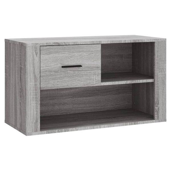 vidaXL Scarpiera Grigio Sonoma 80x35x45 cm in Legno Multistrato