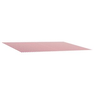 vidaXL Telo di ricambio per tenda da sole Rosso e Bianco 600 &times; 300 cm