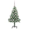 vidaXL Albero di Natale Artificiale Imbiancato con Luci LED 120 cm