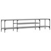 vidaXL Mobile TV Grigio Sonoma 201x35x45 cm Legno Multistrato e Ferro